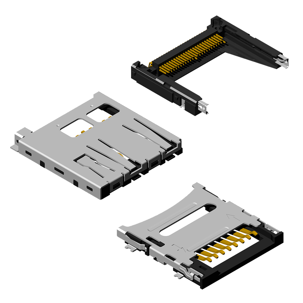 SOCKED CARD CONNECTORS